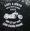 Biker decal